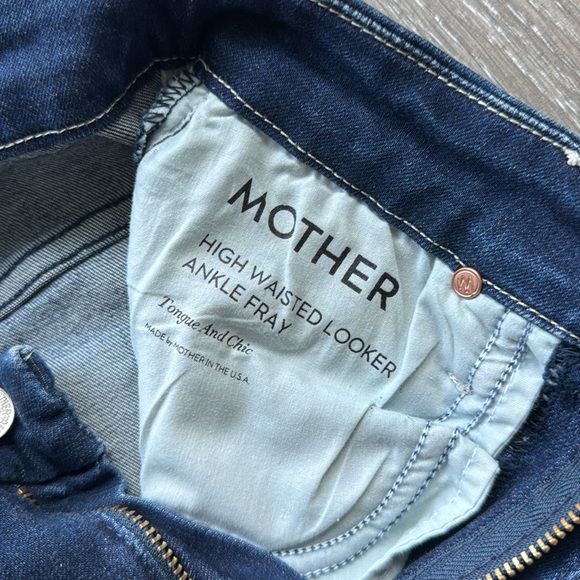 NWOT Mother High Waisted Looker Ankle Fray in Tongue and Chic Size 24 - Picture 4 of 6